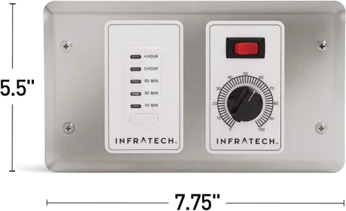 Vista 2 de Infratech Controlador analógico de 1 zona con temporizador digital, número de pieza 30-4045