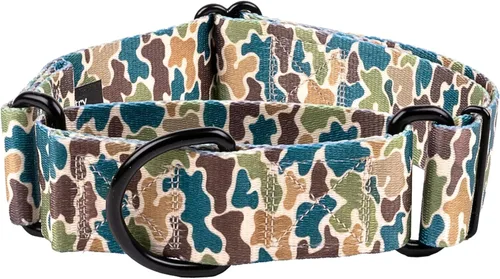 Vista 14 de Country Brook Petz - Collar para perro Martingala de camuflaje azul con 10 diseños resistentes (1 1/2 pulgadas, mediano)