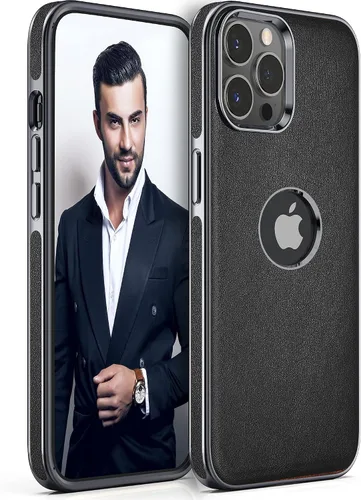 Vista 21 de LOHASIC Funda de cuero para iPhone 13 Pro, delgada de lujo para hombres y mujeres de negocios, funda de PU suave antideslizante a prueba de golpes