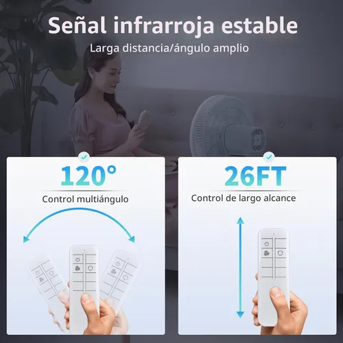 Vista 4 de Mando a distancia de repuesto compatible con ventilador de torre Honeywell HYF260W HYF260B HYF290B Series