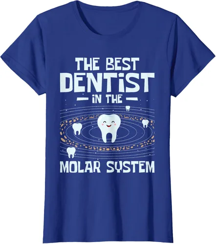 Vista 31 de El mejor dentista - Molar Teeth Dental Odontología DDS Camiseta Negro