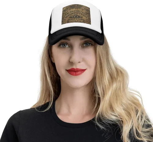 Vista 5 de Game Ouija Board Pattern Logo(1) Baseball Cap Women's Men Denim Hats Adjustable Mesh Casquette