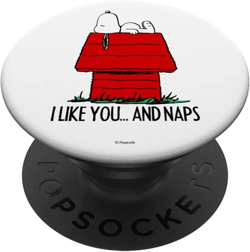 Vista 7 de Peanuts Snoopy Valentines I Like Naps PopSockets MagSafe PopGrip para iPhone