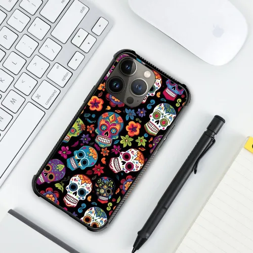 Vista 13 de Funda compatible con iPhone 8, a prueba de golpes, antiarañazos, bandera de ciervos de cola blanca de grano de madera estadounidense