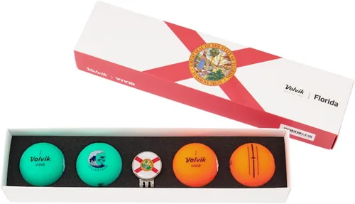 Vista 9 de Volvik Vivid City, State, Country Edition Golf Ball Gift Sets