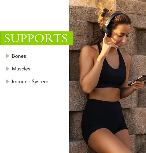 Vista 8 de Suplemento de calcio y vitamina D, vitaminas naturales para hombres y mujeres, puede apoyar los huesos, la inmunidad y el estado de ánimo