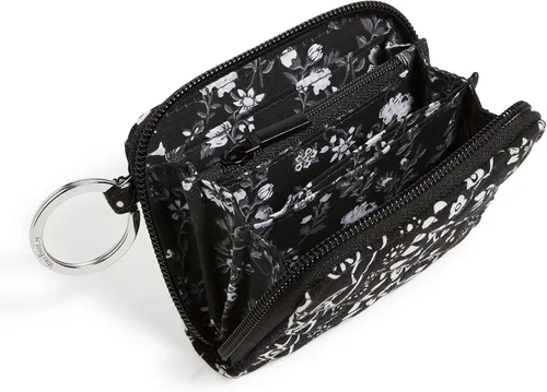 Vista 2 de Vera Bradley Cartera pequeña de algodón con cremallera para mujer con protección RFID