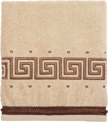 Vista 17 de Avanti Linens Medallón - Colección de puños trenzados suaves, toalla de mano, granito