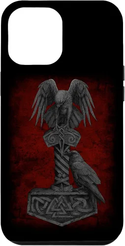 Vista 26 de Funda para iPhone 17 de Mjolnir Odín de la mitología vikinga nórdica de Thor