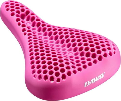 Vista 14 de DAWAY - Funda cómoda para asiento de bicicleta - Cojín acolchado de gel de silicona y espuma viscoelástica para asiento de bicicleta para hombres