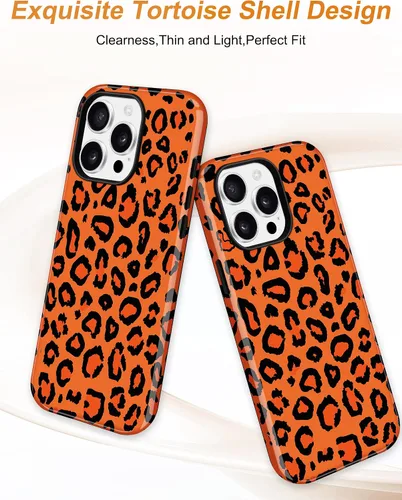 Vista 38 de Jusy Funda compatible con MagSafe con estampado de caparazón de tortuga marrón para iPhone 7/8/SE, cubierta protectora de TPU suave magnética