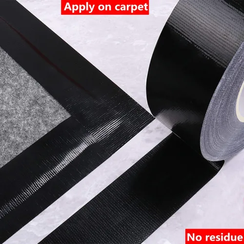 Vista 5 de COSIMIXO Paquete de 5 Cintas Adhesivas de Conducto Negras de Uso Pesado, 2 pulgadas x 30 yardas, fuerte, flexible, sin residuos, para todo clima