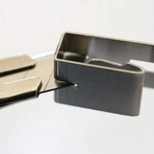 Vista 4 de OLFA Cúter de acero inoxidable de 9 mm (SVR-2) - Cuchillo retráctil de precisión multiusos con cuchilla de acero inoxidable intercambiable