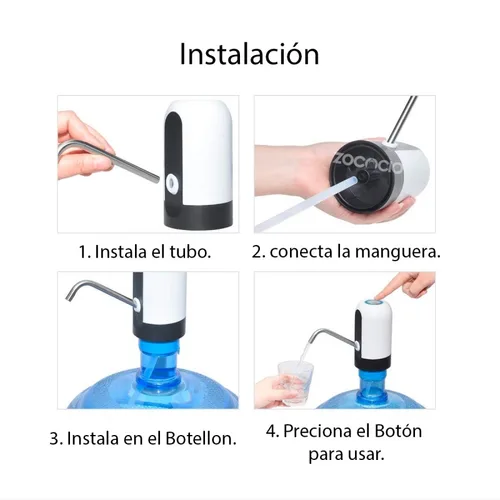 Vista 4 de Dispensador De Agua Para Botellon Automático Eléctrico Bomba