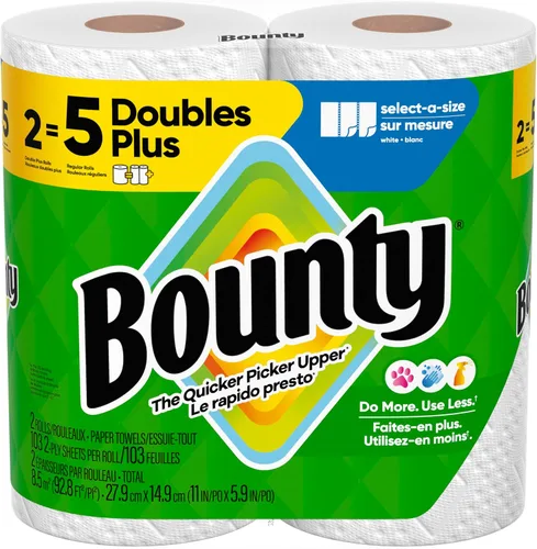 Vista 11 de Bounty Select-a-Size - Toallas de papel, color blanco, 12 rollos (paquete de 1)