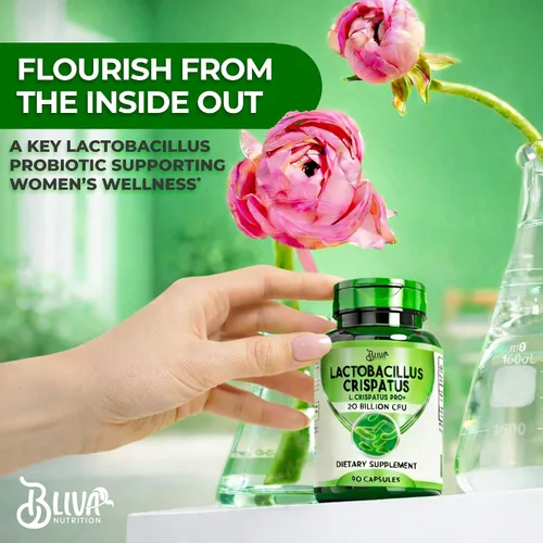 Vista 8 de BLIVA Lactobacillus Crispatus Cápsulas – L Crispatus – 20 mil millones de UFC por porción – Suplemento L. Crispatus más alto de UFC para mujeres
