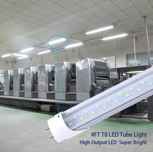 Vista 3 de TRLIFE Bombillas LED de 4 pies, tubo LED T8 de 4 pies, 28 W, 5000 K, luz blanca diurna, 3360 lúmenes de doble fila LED de repuesto para lámpara