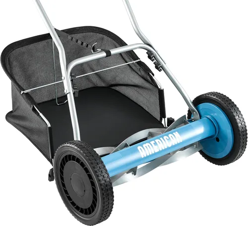 Vista 28 de American Lawn Mower Company 1204-14 Cortacésped de carrete de empuje de 4 hojas de 14 pulgadas, color rojo