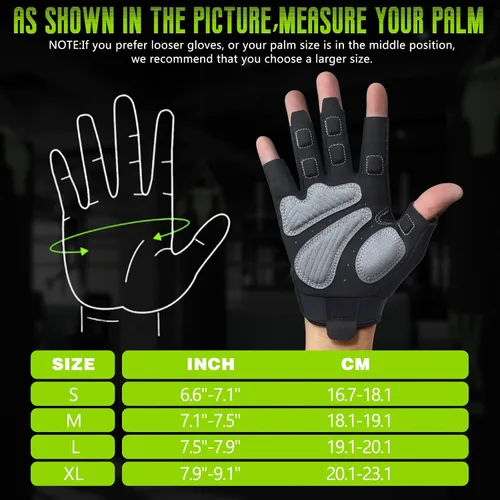 Vista 6 de Seektop Guantes de entrenamiento para hombres y mujeres, guantes de levantamiento de pesas con protección completa, excelente agarre, gimnasio