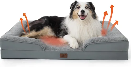Vista 41 de Bedsure - Cama para gatos de interior, sofá cama lavable para perros muy pequeños, espuma de soporte con funda extraíble y lavable, forro Gris