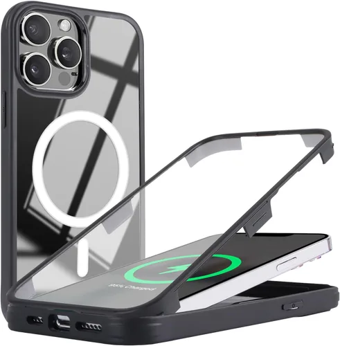 Vista 10 de Funda para iPhone 8 Plus con protector de pantalla, compatible con Magsafe, para iPhone 7 Plus, protector de pantalla integrado, funda delgada