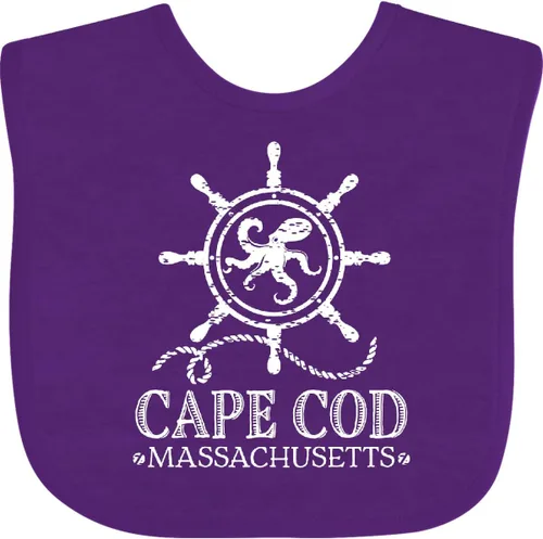 Vista 13 de inktastic Cape Cod Massachusetts - Babero náutico para bebé