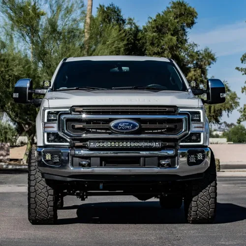 Vista 4 de Rigid 46732 Soporte de barra de luz para parachoques compatible con Ford SUPERDUTY 2020+ compatible con todas las barras de luz RIGID Industries