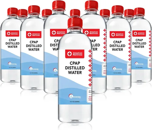 Vista 8 de Resway Agua destilada de la Cruz Roja Americana Botellas de viaje para máquinas resmed, Respironics, humidificador personal Suministros médicos