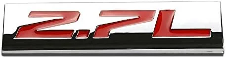 Vista 56 de 1.5L Negro/Cromo Aleación de Aluminio Auto Maletero Puerta Guardabarros Parachoques Insignia Calcomanía Emblema Cinta Adhesiva Pegatina