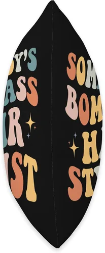 Vista 2 de Retro Sarcastic Hair Dresser Hair Stylist Women NS Somebody's Bomb Ass - Divertida almohada retro de peluquería para estilista, 16 x 16 pulgadas