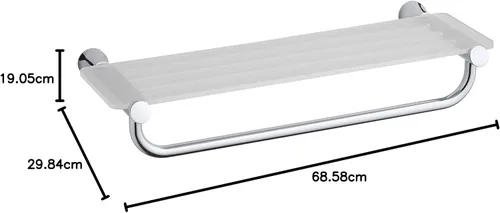 Vista 3 de KOHLER K-5677-CP Toobi - Estantería hotelera, cromo pulido