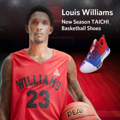 Vista 6 de PEAK Zapatos de baloncesto Flash para hombre, Lou Williams Underground Taichi con amortiguación adaptable, zapatos deportivos antideslizantes