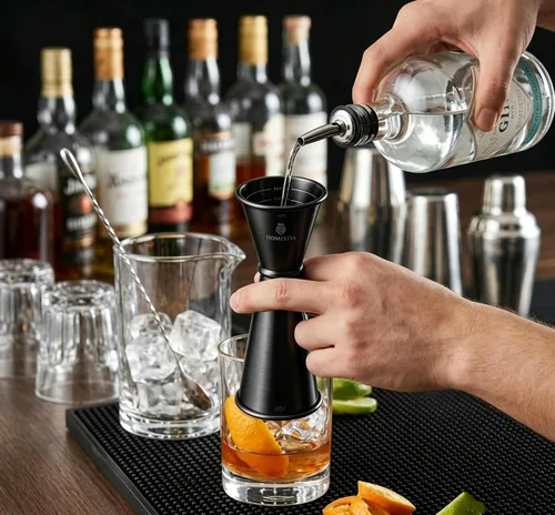 Vista 7 de Homestia Jigger para Bartending, taza de cóctel de doble medida de 2 oz y 1