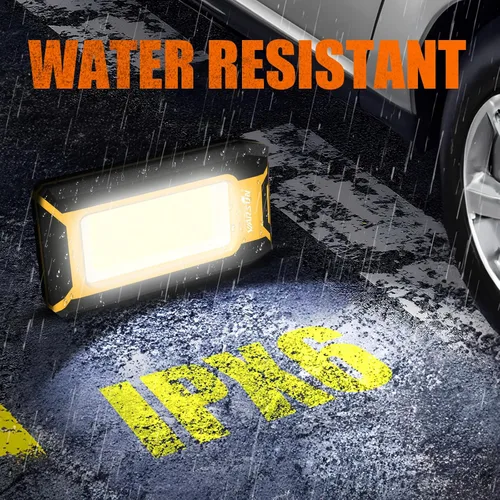 Vista 7 de WARSUN Luz de trabajo recargable LED de 2 piezas, luces de trabajo portátiles COB magnéticas, 40 W 1500 lúmenes, gancho colgante de metal, 3 modos