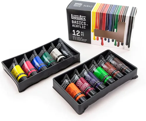 Vista 11 de Liquitex BASICS - Juego de pintura acrílica, 6 tubos de 22ml (0.74 onzas), fluorescente
