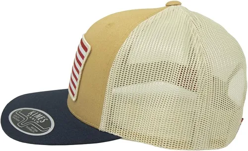 Vista 2 de Kimes Ranch Gorra de American Trucker ajustable con logotipo de perfil medio para hombre