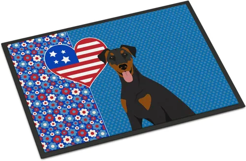 Vista 8 de Caroline's Treasures WDK5119JMAT Airedale Terrier USA - Tapete para interiores o exteriores, 24 x 36 pulgadas, tapete para puerta delantera