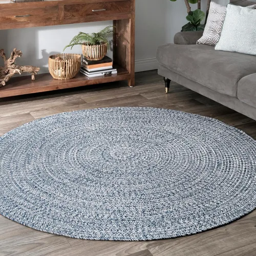 Vista 10 de nuLOOM Wynn Alfombra de Área Trenzada para Interiores/Exteriores, 3x5, Bronceado Wynn Tan