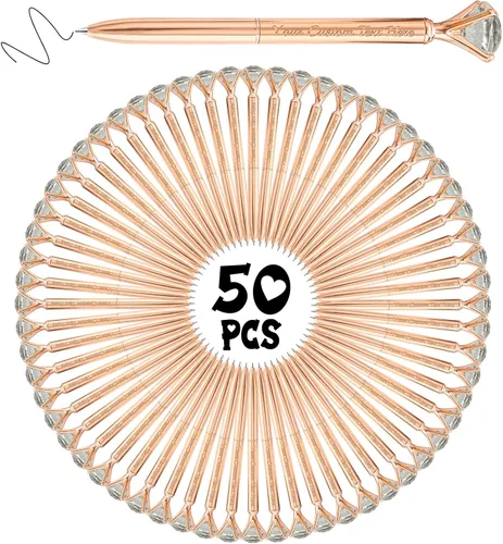 Vista 17 de Bolígrafos personalizados de diamantes personalizados con nombre a granel de metal de cristal grabado, bolígrafos divertidos brillantes a granel