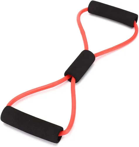 Vista 7 de Bandas, expansor de pecho, ejercitador muscular para hombres y mujeres, tensor de 8 formas, banda elástica, hombro brazo, cuerda elástica