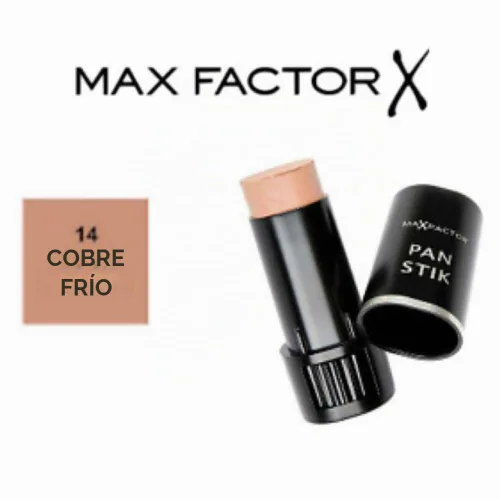 Vista 4 de Max Factor Base Pan Stik, 14 unidades de cobre frío, paquete de 3