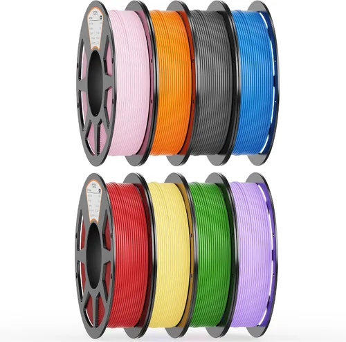Vista 33 de Paquete de filamento PLA de 0.069 pulgadas, 8 colores vibrantes, apto para Pla Bundle-250gx8-112020006