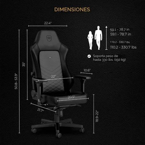 Vista 2 de Noblechairs - Sillas de oficina, sillas Hero de gamers
