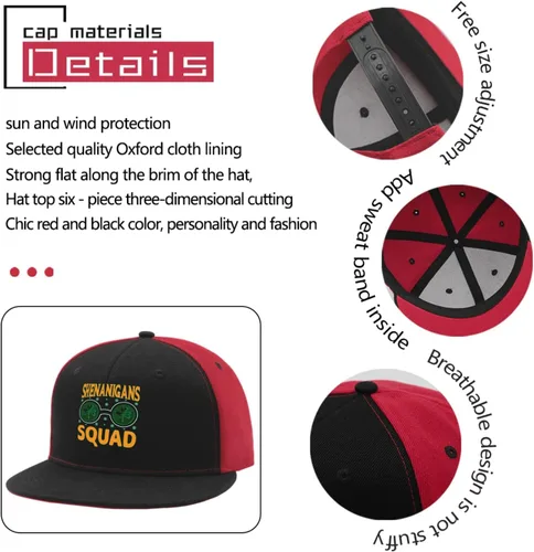 Vista 6 de Baseball Hats for Women Ash-Wednesday Beach Baseball Hat for Men Pickleball Caps Light Weight shenaniganss Squad Sun Visor Hat