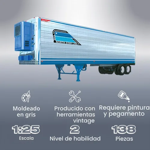Vista 2 de AMT Great Dane - Kit de modelo a escala 1:25 para remolque frigorífico de 40 pies