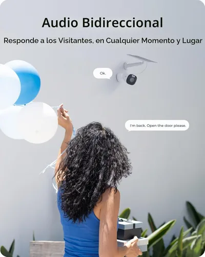 Vista 5 de REOLINK Cámara de seguridad 4K inalámbrica al aire libre vista de 125°