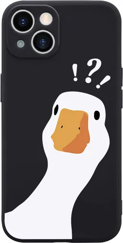 Vista 25 de Funda Graciosa de Chico para iPhone 11, Funda Líquida de Silicona de Gel Suave de Caucho Mate con Forro de Microfibra, Funda Protectora Divertida