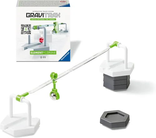 Vista 5 de Ravensburger GraviTrax Element Zipline. Se puede combinar con todas las líneas de productos GraviTrax y juguetes de construcción para niños a partir