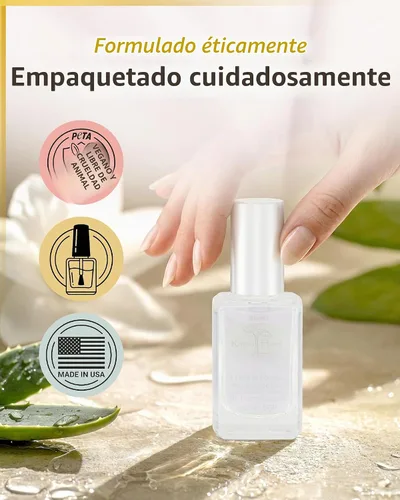 Vista 9 de karma organic Capa Base y Capa Superior 2 en 1 Esmalte de Uñas, Polvo de Inmersión y Activador de Base Polygel, Esmalte de Uñas Transparente
