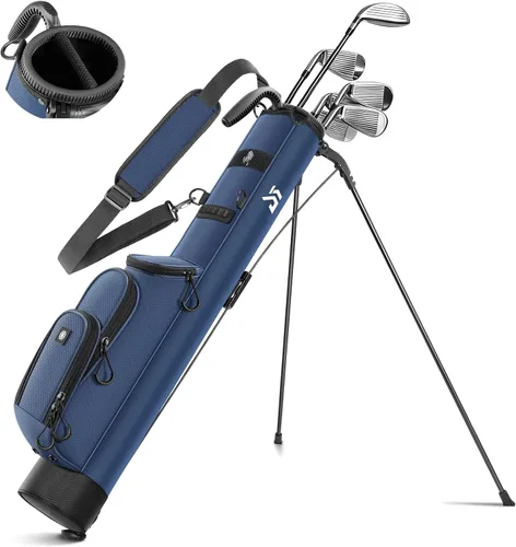 Vista 12 de Dragon Tiger Origin Lightweight Sunday Golf Bag, Small Golf Bag with Stand Negro